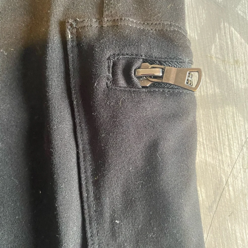 Justice, high waist, black leggings, zippered, pockets, girls, size‎ 12